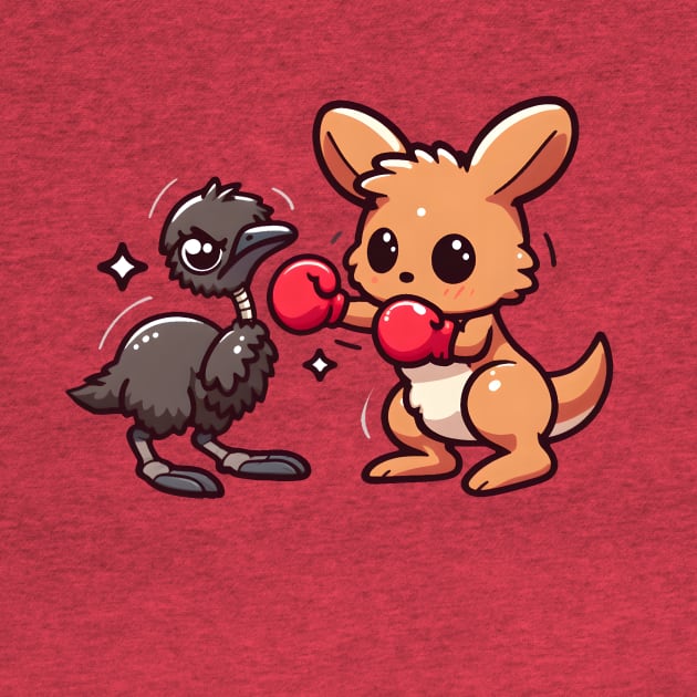 Kangaroo vs Emu by SergioCoelho_Arts